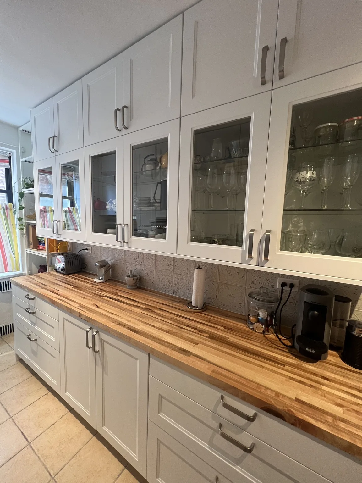 White Shaker Galley Kitchen